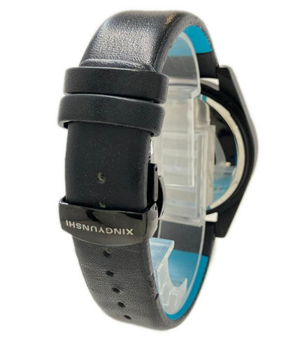 腕時計 初音ミク クオーツ シルバー メンズ XINGYUNSHI