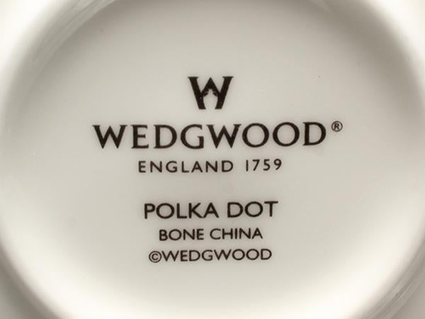 美品 WEDGWOOD カップ＆ソーサー ポルカドット イエロー ウエッジウッド
