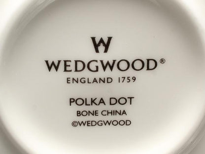 美品 WEDGWOOD カップ＆ソーサー ポルカドット イエロー ウエッジウッド