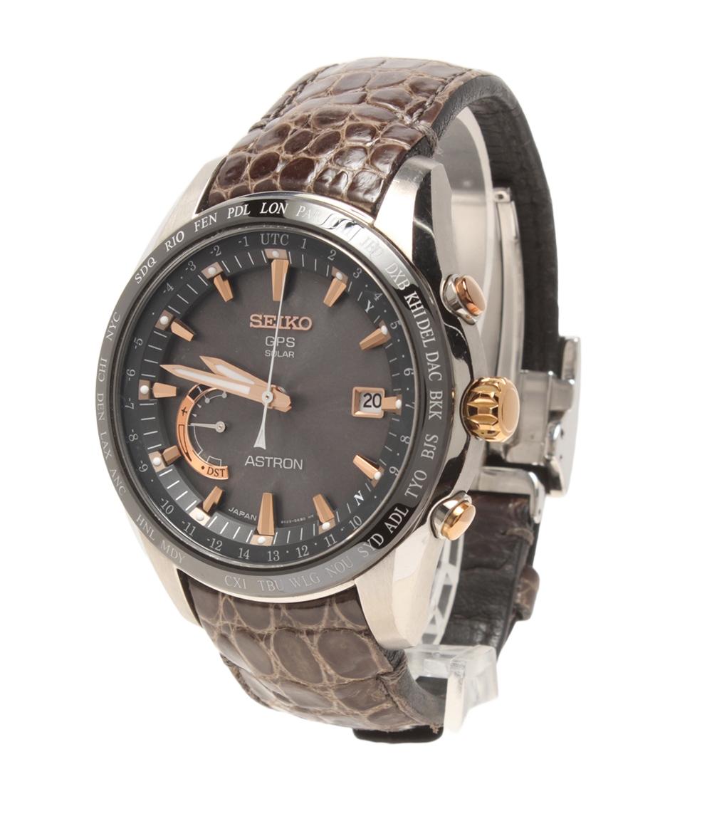 セイコー 腕時計 アストロン 8Xシリーズ ワールドタイムGPS ソーラー ブラック SBXB095 メンズ SEIKO