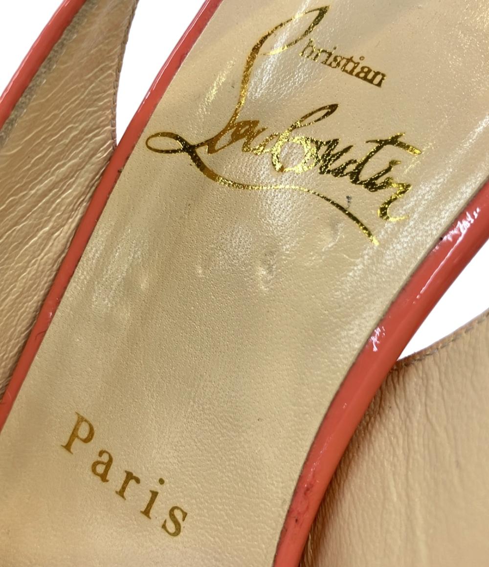 美品 クリスチャンルブタン ポインテッドトゥスリングバックパンプス レディース SIZE 36 1/2 (M) Christian Louboutin