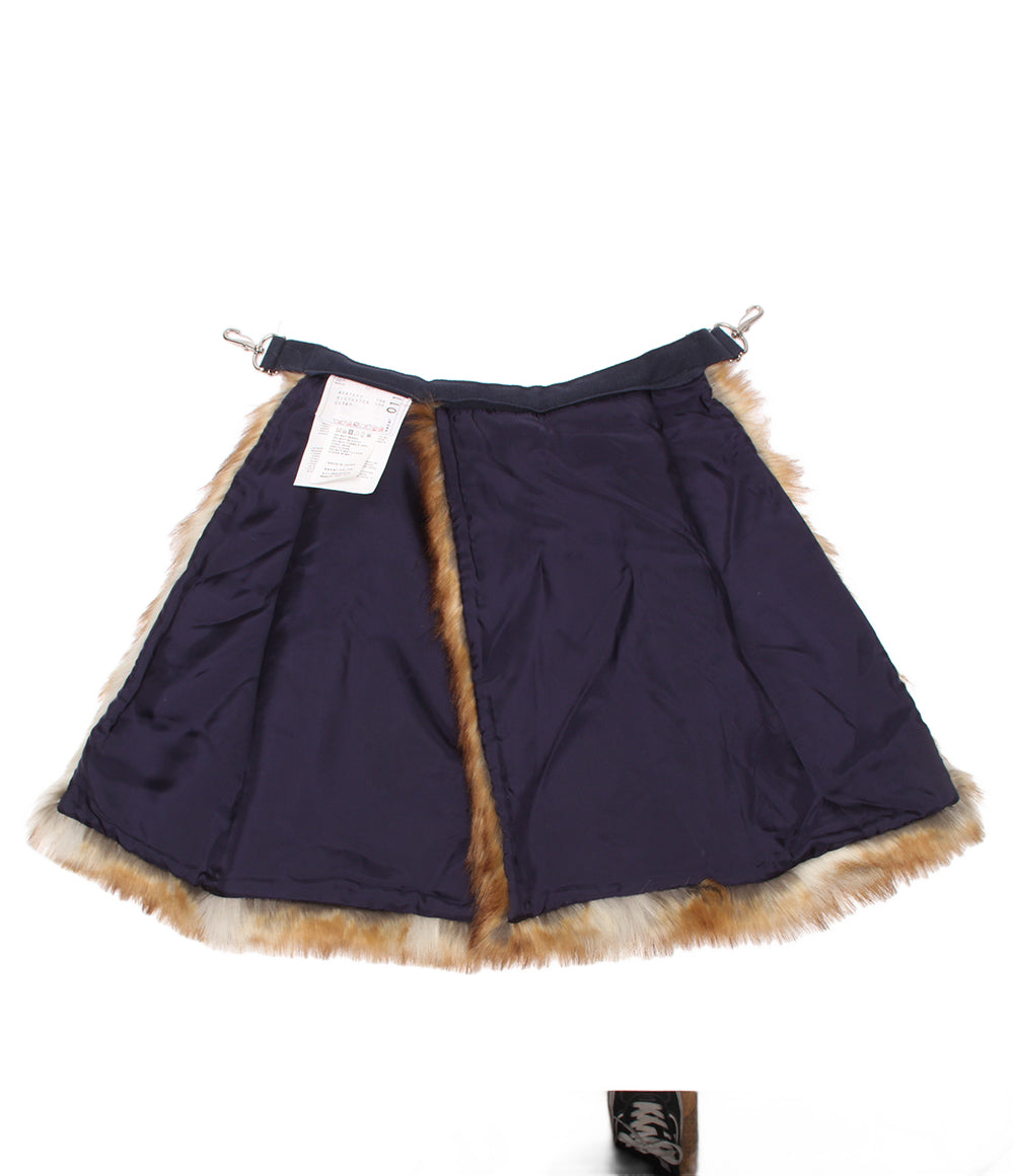 美品 Sacai ファーラップスカート 19-0011S レディース サカイ