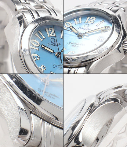 OMEGA 腕時計 シーマスター120 クオーツ ブルー 2581.88 レディース オメガ