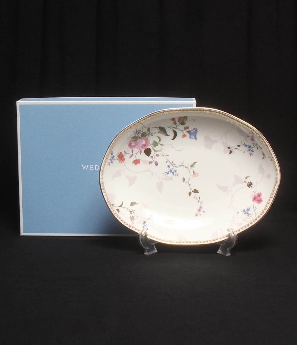 美品 ウェッジウッド オーバルディッシュ 皿 25cm ローズゴールド ROSE GOLD WEDGWOOD