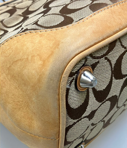 COACH ハンドバッグ トートバッグ キャンバス レザー シグネチャー 6830 レディース コーチ
