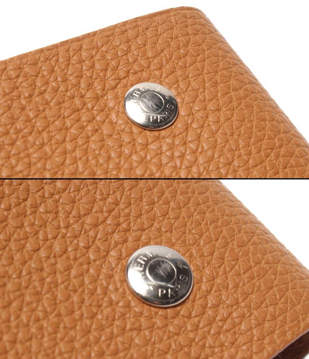 美品 HERMES ノートカバー □M刻印 シルバー金具 ユリス ミニ レディース メンズ エルメス