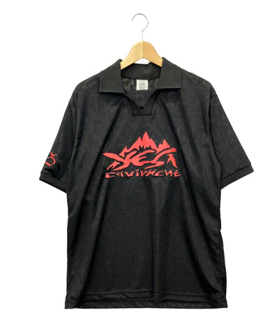 美品 イエスアイシー ジャガードフットボールTシャツ メンズ SIZE M (M) yeseyesee
