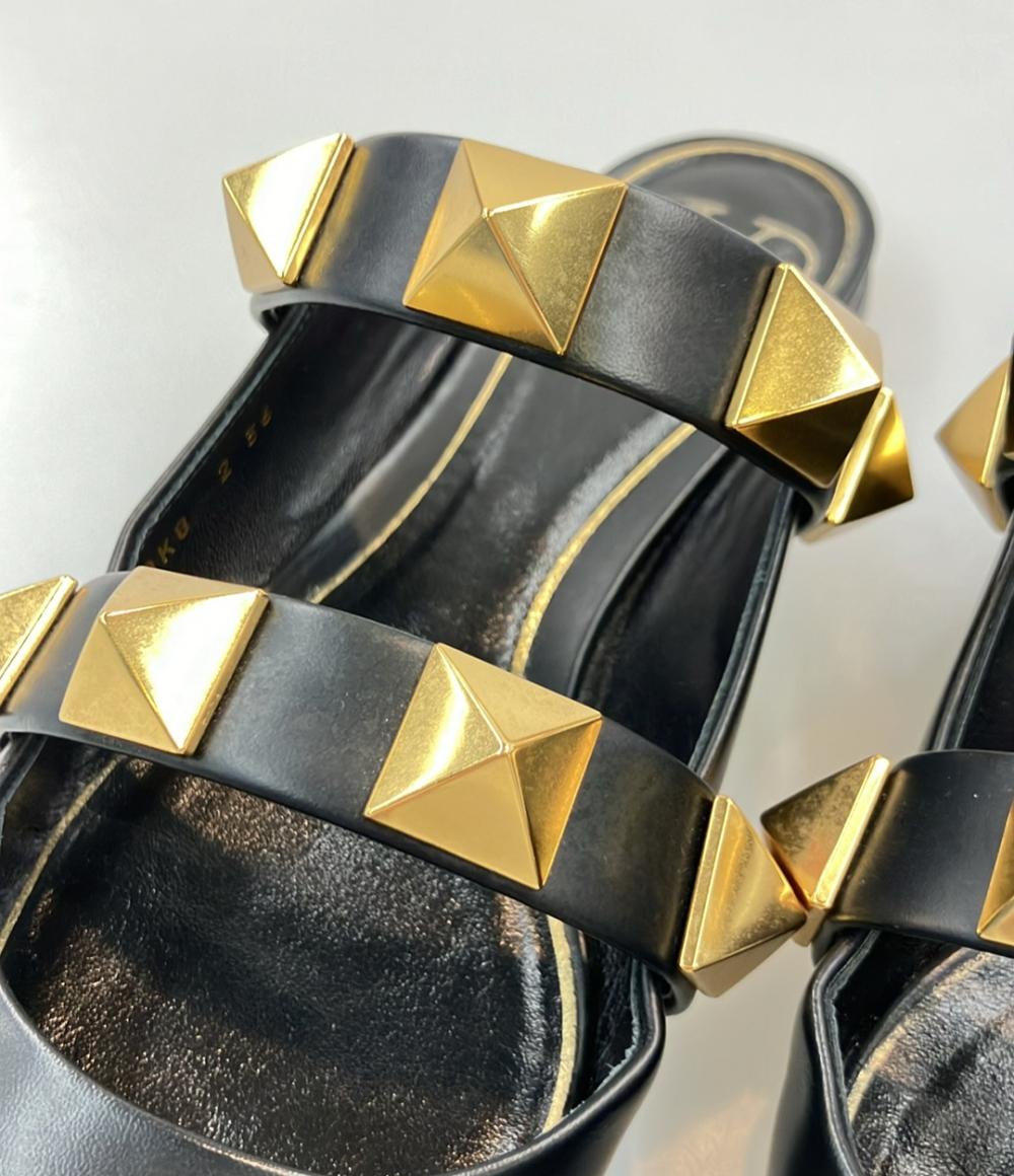 ヴァレンティノ・ガラヴァーニ フラットミュール スタッズ レディース SIZE 36 (M) Valentino Garavani