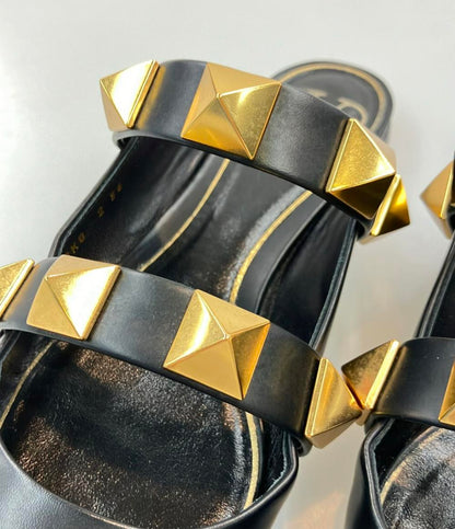 ヴァレンティノ・ガラヴァーニ フラットミュール スタッズ レディース SIZE 36 (M) Valentino Garavani