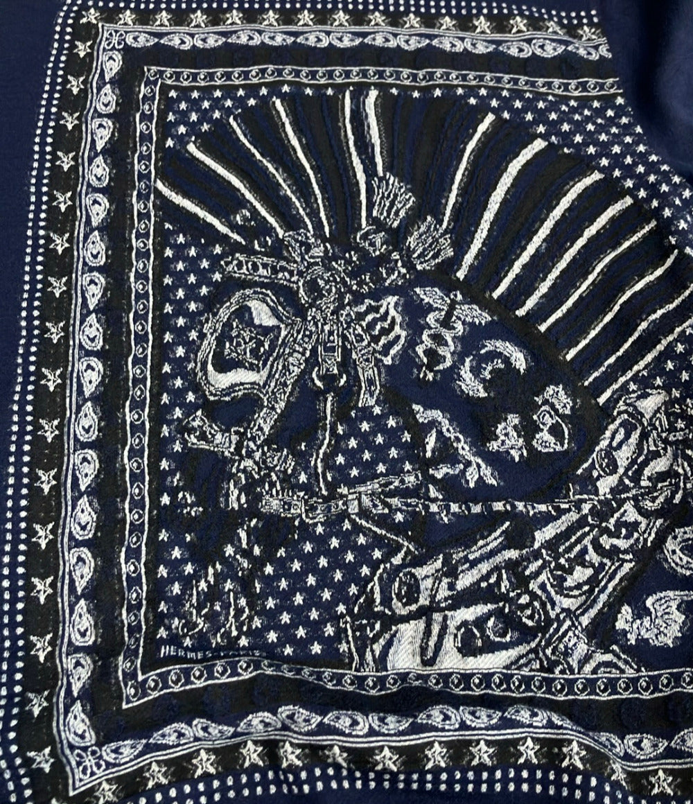 HERMES 長袖 シュヴァルパンクバンダナ ニット H467880HA メンズ レディース SIZE XXS エルメス