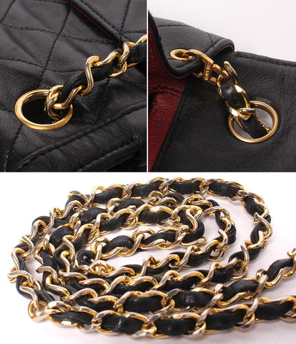 CHANEL チェーンショルダーバッグ ゴールド金具 シングルチェーン シングルフラップ 1番台 斜め掛け ダイアナマトラッセ レディース シャネル