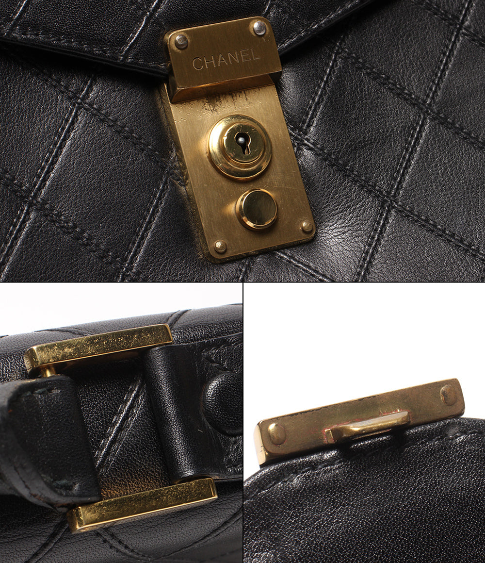 CHANEL ビジネスバッグ ブリーフケース 1番台 ゴールド金具 ビコローレ メンズ レディース シャネル