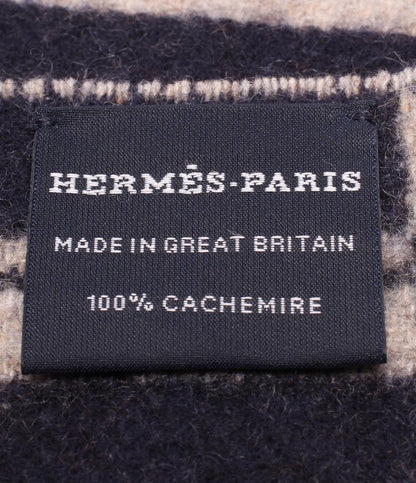 美品 エルメス マフラー バンド・ドゥ・レポ カシミヤ100% レディース HERMES