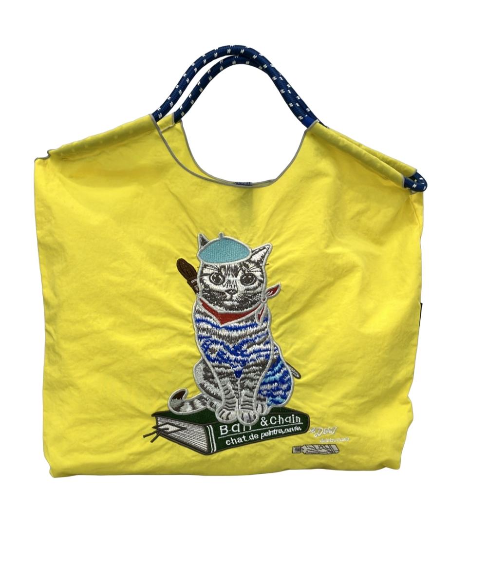 美品 Ball＆Chain トートバッグ 猫 キャット レディース ボールアンドチェーン