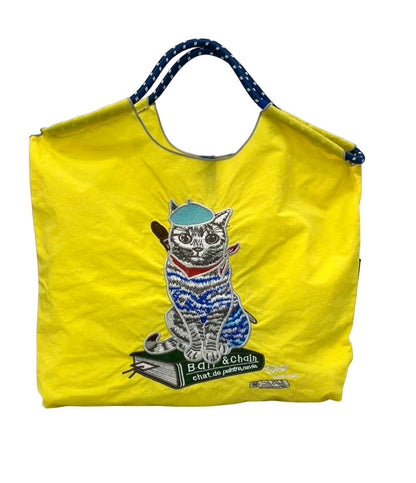 美品 Ball＆Chain トートバッグ 猫 キャット レディース ボールアンドチェーン