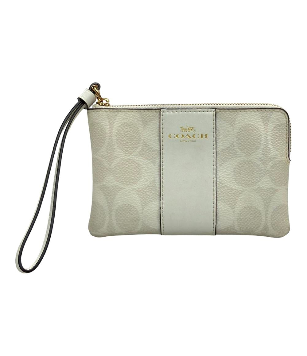 コーチ ポーチ キャンバス レザー シグネチャー CS602 レディース COACH