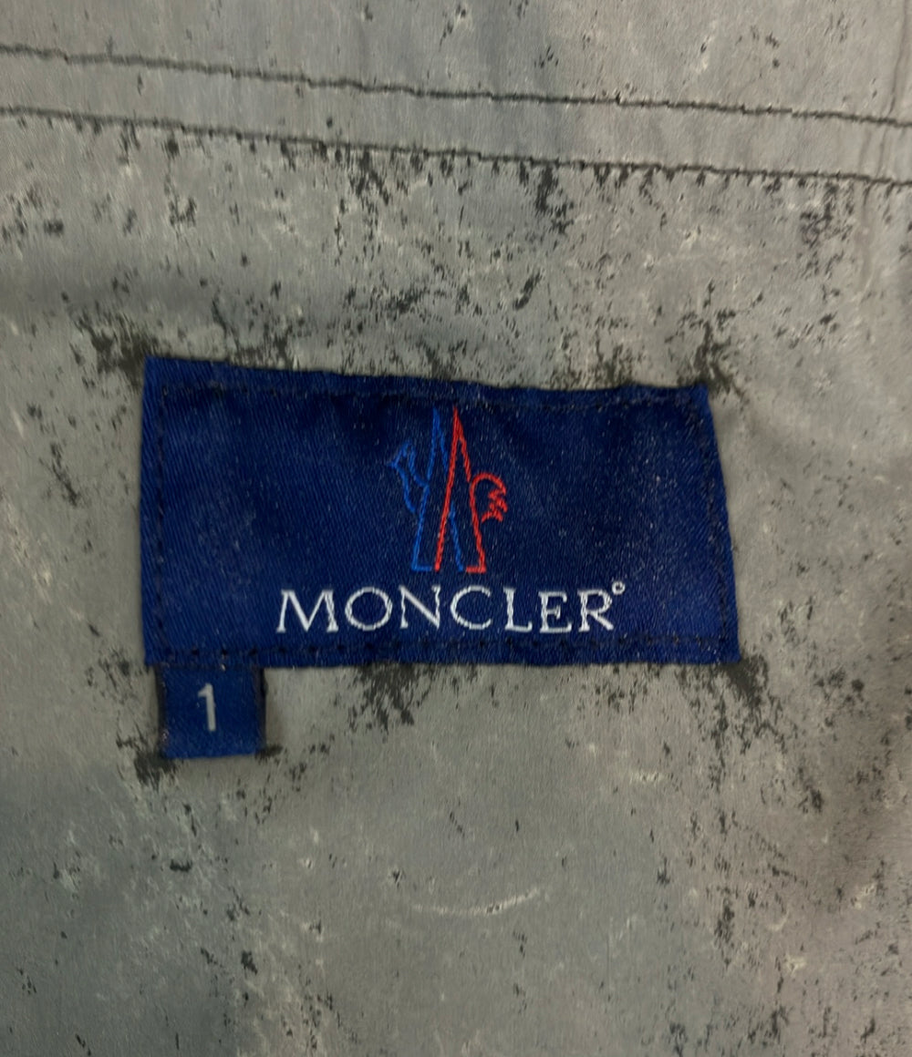 訳あり MONCLER ナイロンジャケット ブルゾン ハーフジップ フード付き レディース SIZE 1 (S) モンクレール