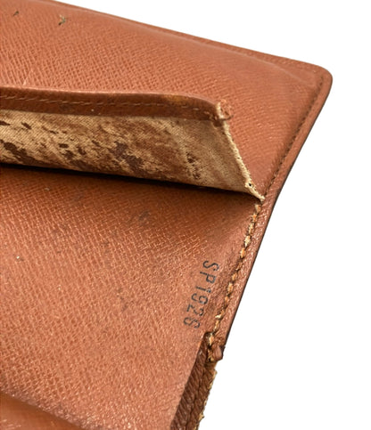 訳あり LOUIS VUITTON 三つ折り財布 ポルトトレゾール エテュイ パピエ モノグラム M61202 レディース メンズ ルイ・ヴィトン