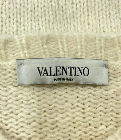 ヴァレンチノ アルパカウールクルーネックニットセーター レディース SIZE M Valentino