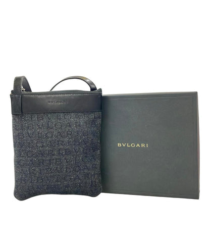 BVLGARI ショルダーバッグ 斜め掛け ロゴマニア レディース メンズ ブルガリ