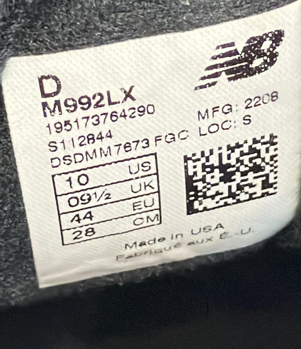 ニューバランス ローカットスニーカー M992LX メンズ SIZE 28.0 (XL) NEW BALANCE