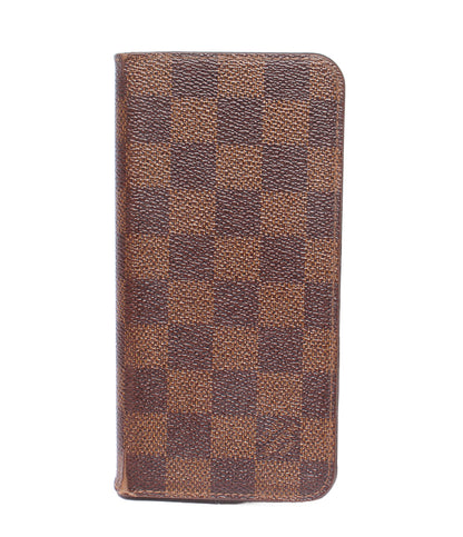 LOUIS VUITTON iPhoneケース iPhone 7 Plus iPhone 8 Plus iPhone 7+ & 8+ フォリオ ダミエ エベヌ N63404 レディース メンズ ルイ・ヴィトン
