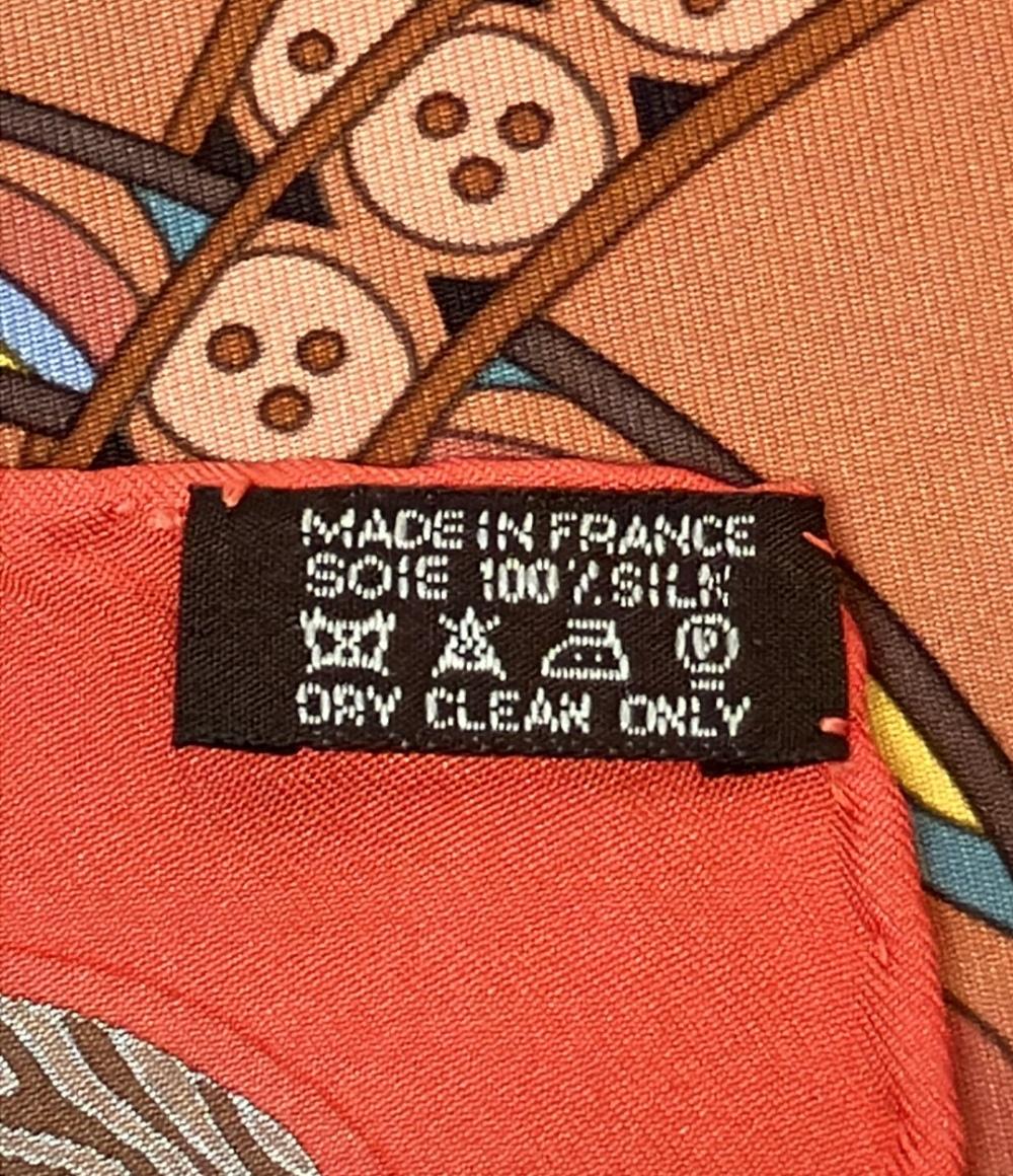 HERMES スカーフ シルク100% カレ90 DAME DE COEUR A VOUS L'HONNEUR レディース エルメス