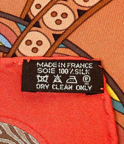 HERMES スカーフ シルク100% カレ90 DAME DE COEUR A VOUS L'HONNEUR レディース エルメス