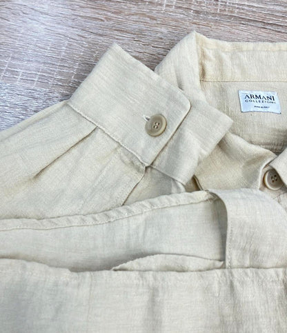ARMANI COLLEZIONI ジャケット リネンシャツ 長袖 メンズ SIZE 48 (L) アルマーニコレッツォーニ