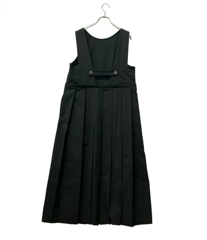 ENFOLD ノースリーブワンピース 21SS タスランカルゼ プリーツジャンパースカート 300ES333-1680 レディース SIZE 38 (S) エンフォルド