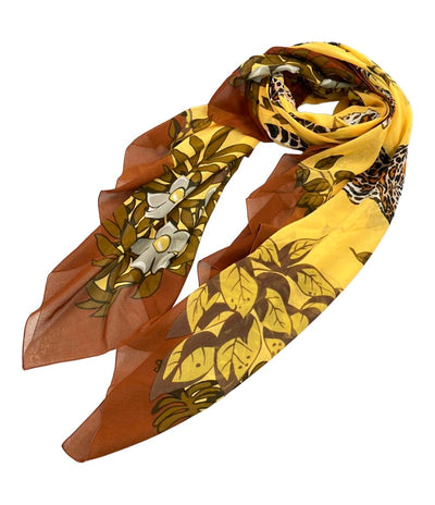 美品 エルメス 大判ストール ベンガル ヒョウ 柄 レディース HERMES