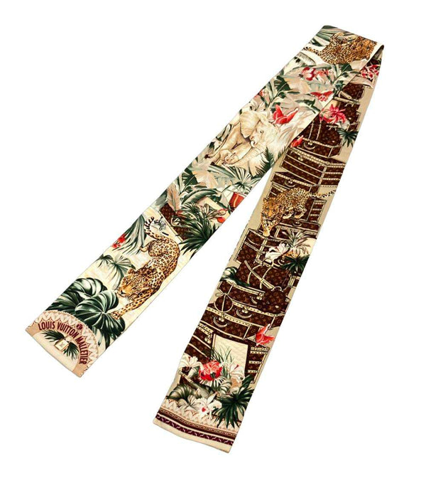 LOUIS VUITTON スカーフ シルク100% バンドー ヴォワイヤージュ