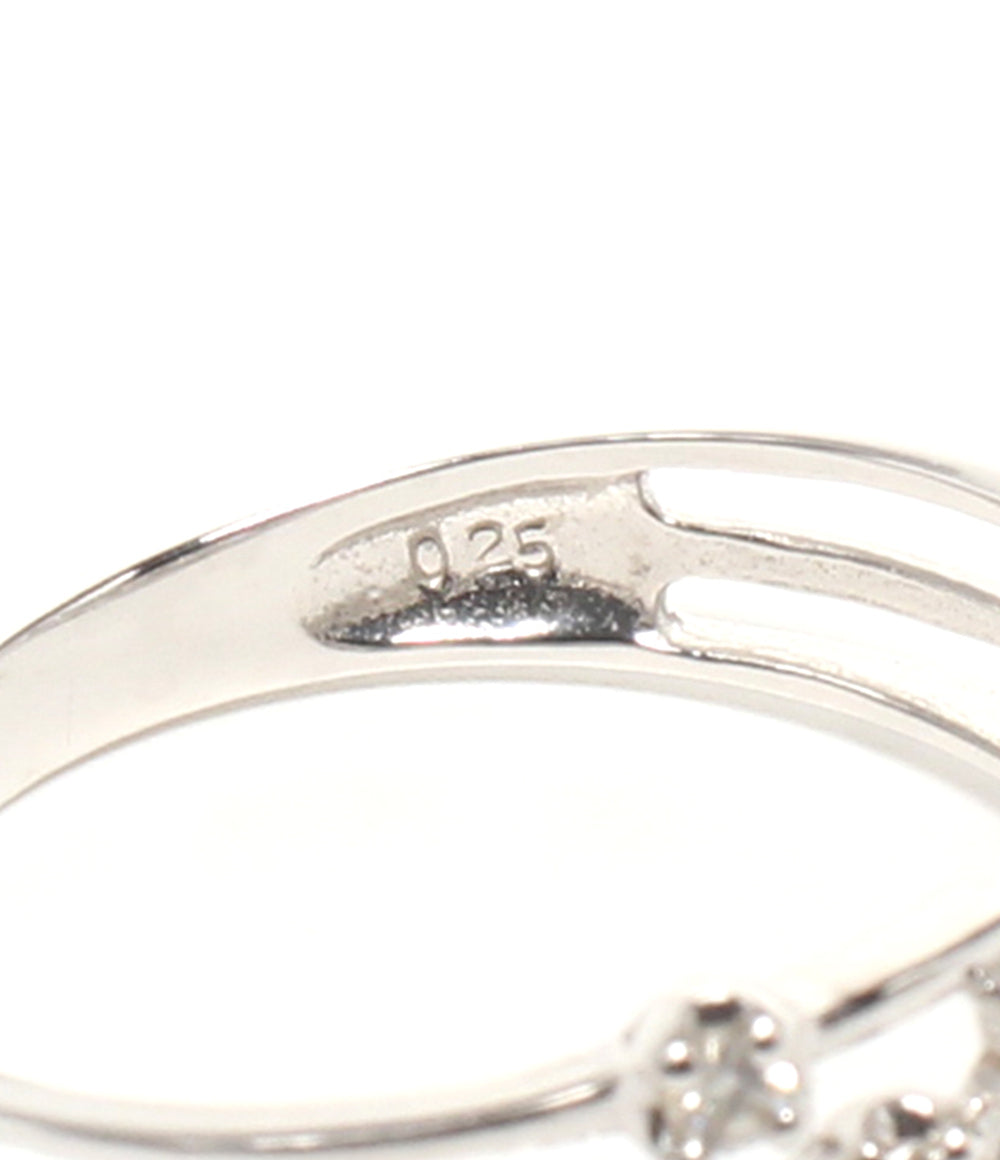 美品 リング 指輪 K10WG ダイヤ 0.25ct レディース SIZE 14号