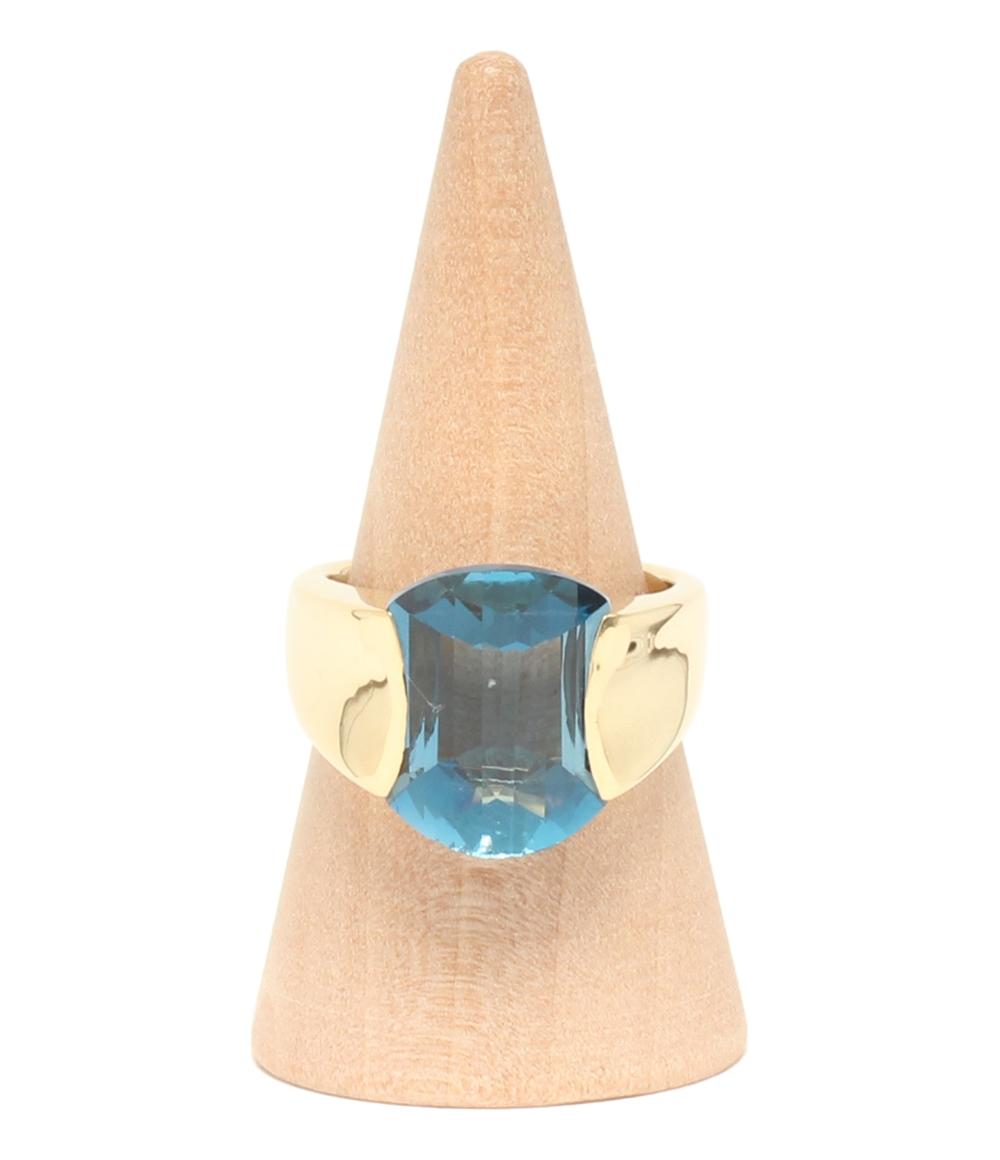 リング 指輪 K18 ブルートパーズ レディース SIZE 12号