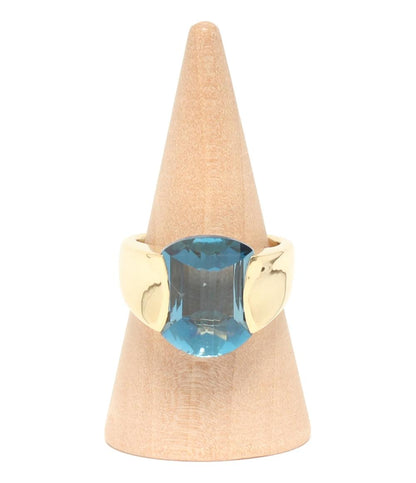 リング 指輪 K18 ブルートパーズ レディース SIZE 12号