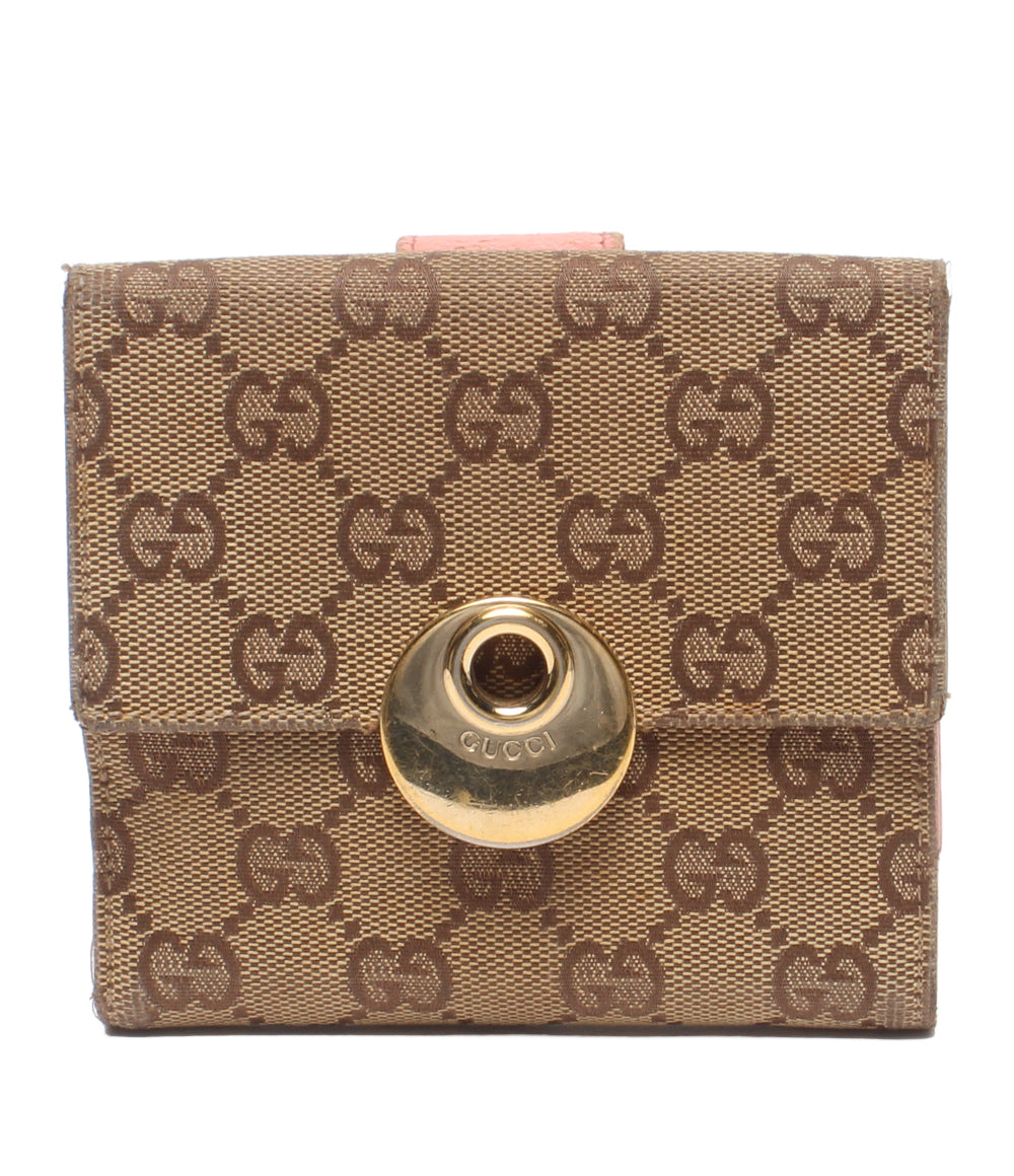 GUCCI Wホック二つ折り財布 GGキャンバス 120932 3731 レディース グッチ