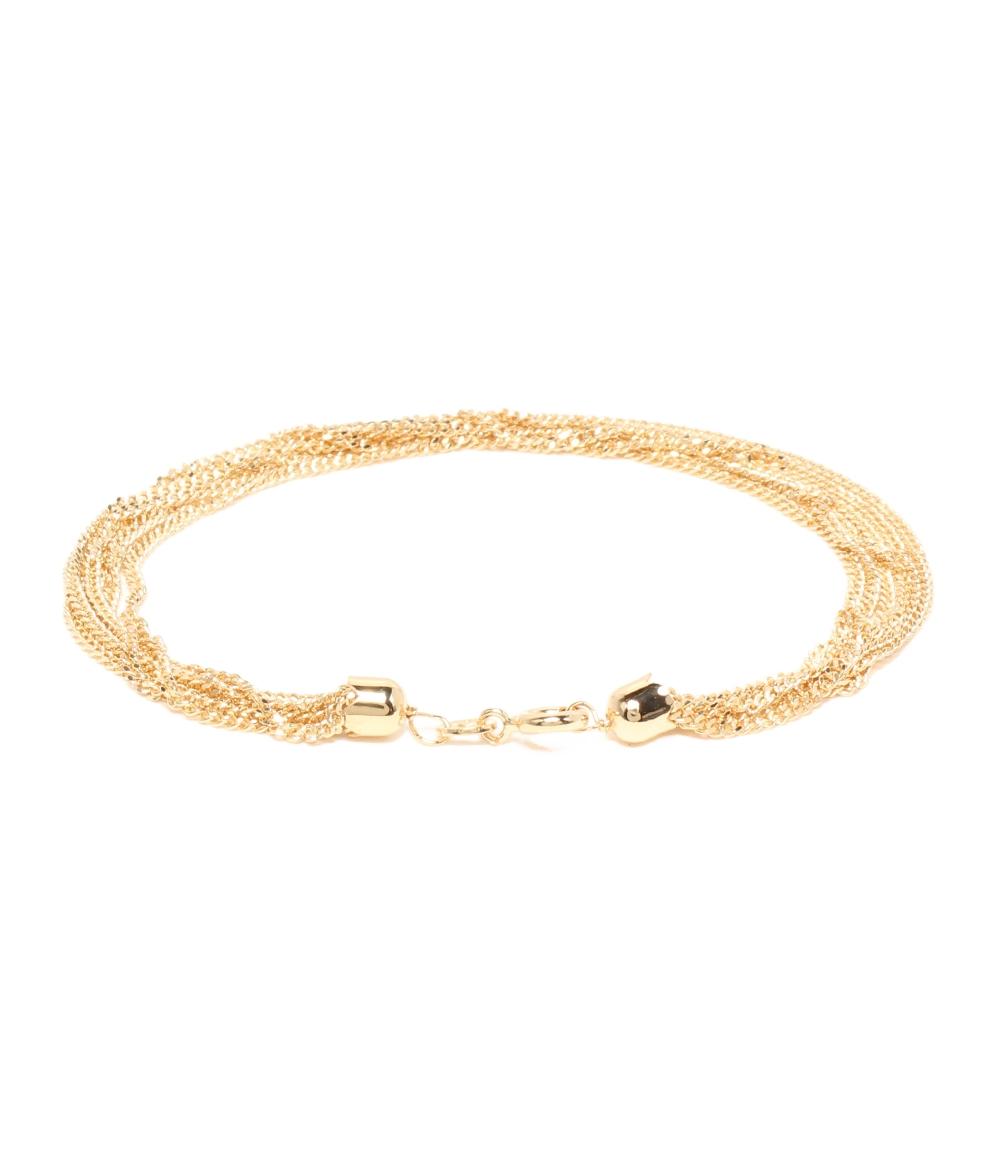 美品 ブレスレット K18 6連 レディース