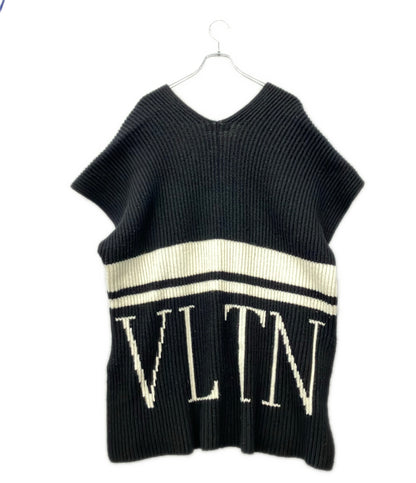 VALENTINO ロゴ ウール ポンチョ レディース SIZE S ヴァレンティノ