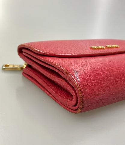 Miu Miu 二つ折り財布 レザー レディース ミュウ ミュウ