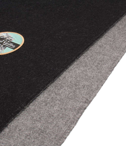 美品 LOUIS VUITTON マフラー エシャルプ シティアルプス ロゴワッペン M71096 メンズ レディース ルイ・ヴィトン