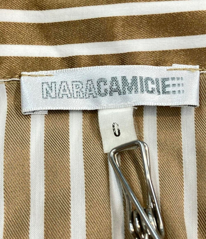 ナラカミーチェ 長袖ストライプシャツ 10-82-01-027 レディース SIZE 0 (S) NARACAMICIE