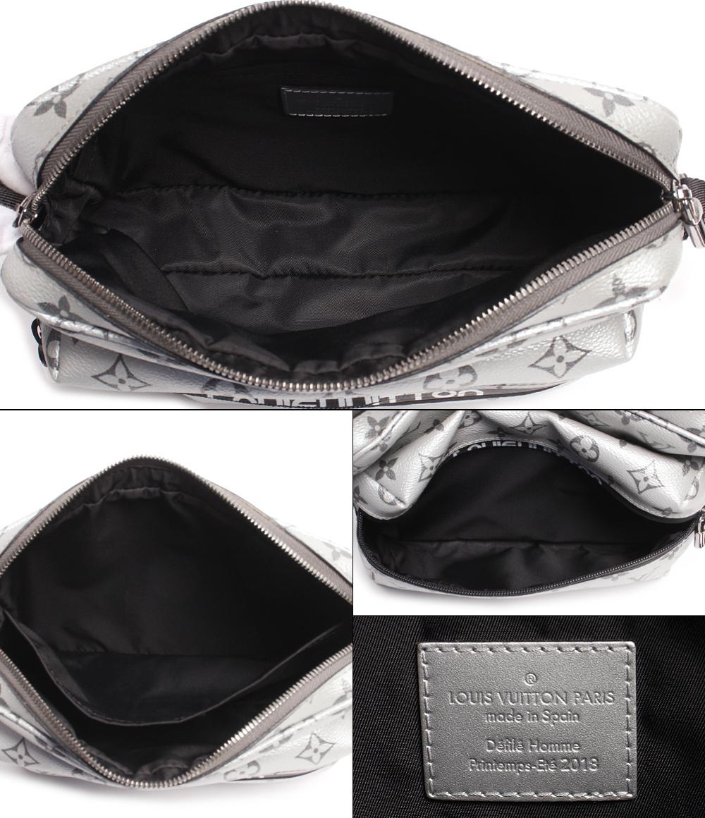 ルイ・ヴィトン ショルダーバッグ シルバー金具 メッセンジャーPM 日本限定 モノグラムリフレクト シルバー M43859 メンズ LOUIS VUITTON