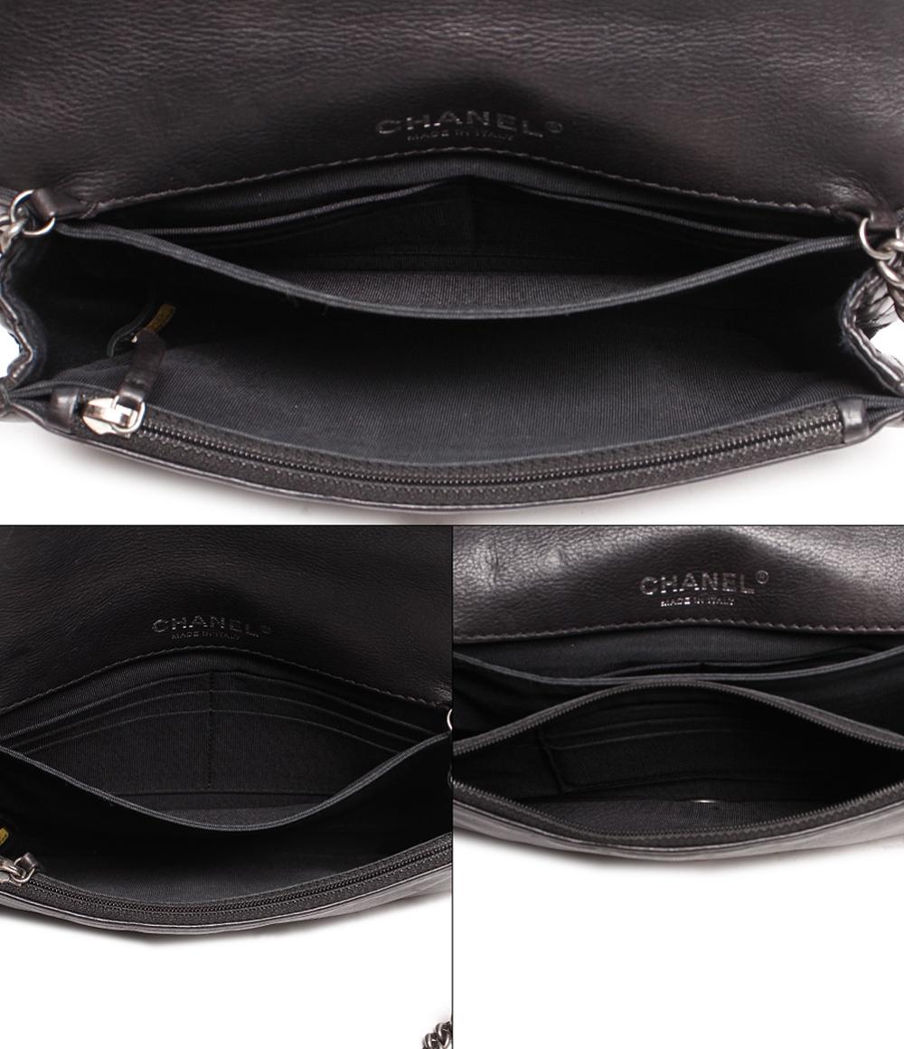 シャネル レザー ショルダーバッグ シルバー金具 ボーイシャネル レディース CHANEL