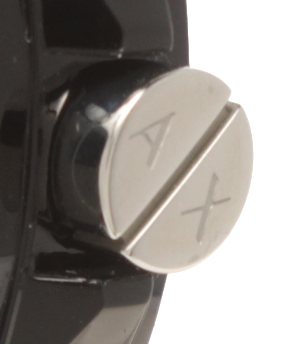 美品 ARMANI EXCHANGE 腕時計 クオーツ ブラック AX1342 メンズ アルマーニエクスチェンジ