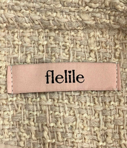 美品 フレリール ツイードジャケット レディース Flelile