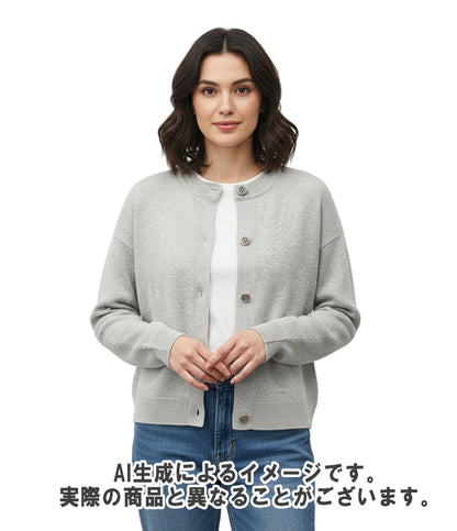 HERMES 長袖  Hリフト カシミヤカーディガン 6E2721D12 レディース SIZE 36 エルメス