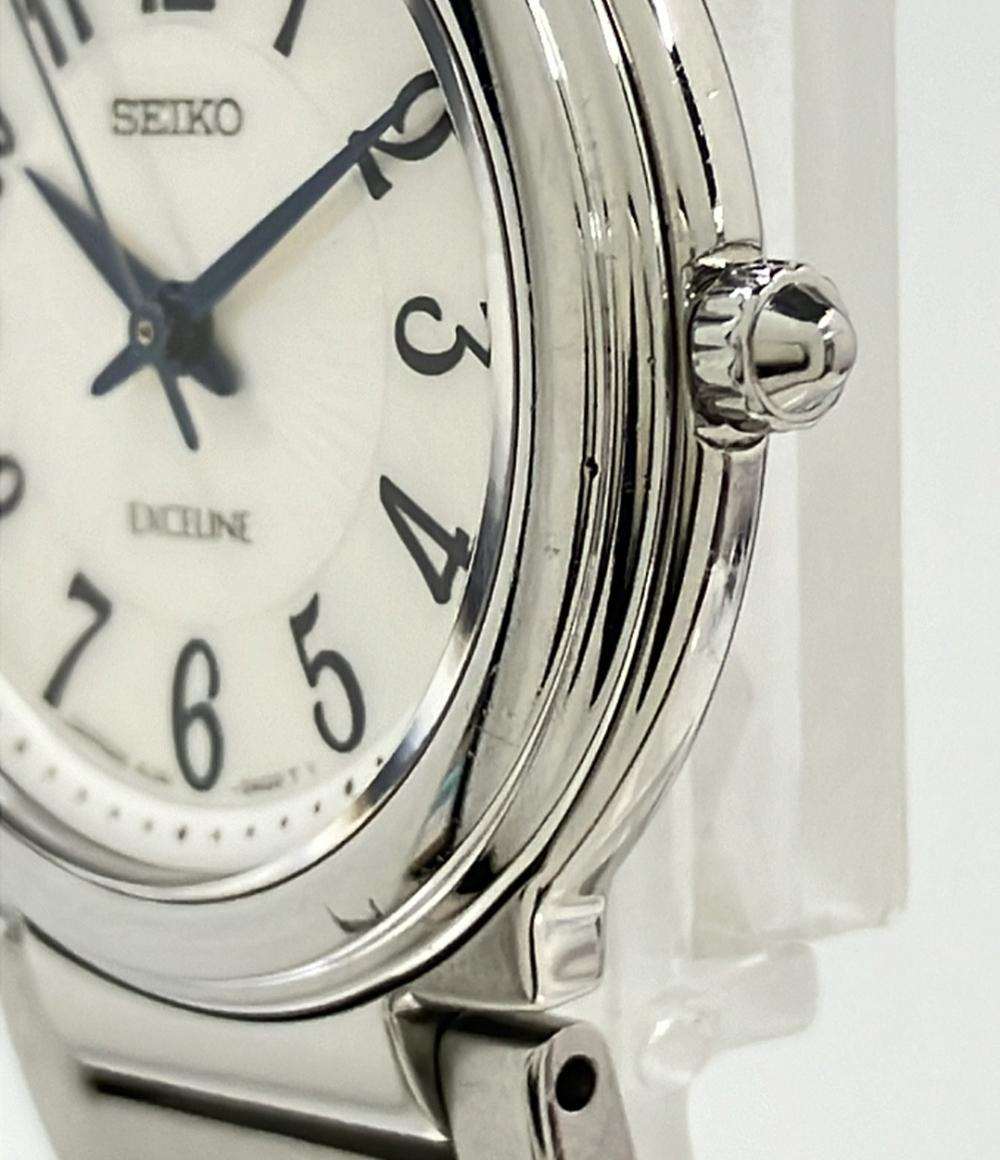 SEIKO 腕時計 エクセリーヌ EXCELINE クオーツ ホワイト 4J41-0AE0