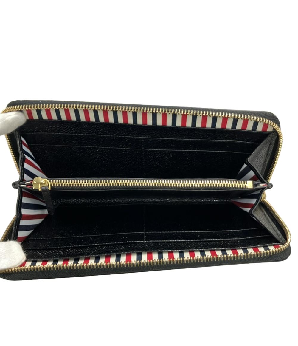 THOM BROWNE ラウンドファスナー長財布 レザー レディース トム