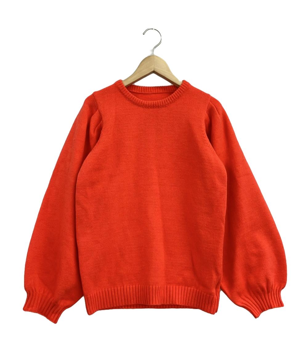 美品 エルフランク クルーネックバルーンニットセーター レディース SIZE F ELFRANK