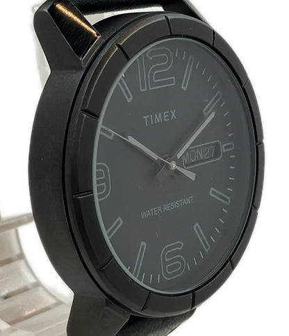 美品 TIMEX 腕時計 クオーツ ブラック TW2R64300 メンズ タイメックス